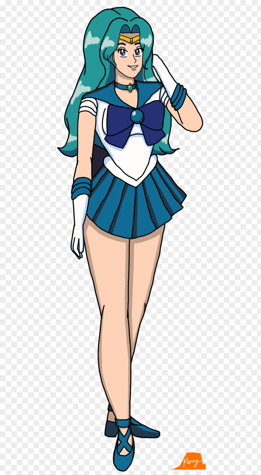 Sailor Neptune Costume Cheerleading Uniforms Cartoon Clip Art PNG