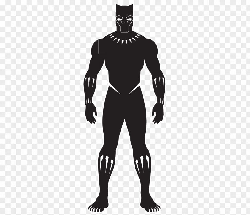 Black Panther Superhero Images Vibranium Suit Wakanda Costume PNG