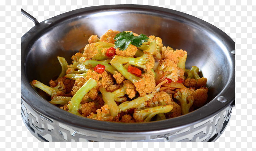 Griddle Organic Cauliflower Thai Cuisine Food Chinese Broccoli PNG