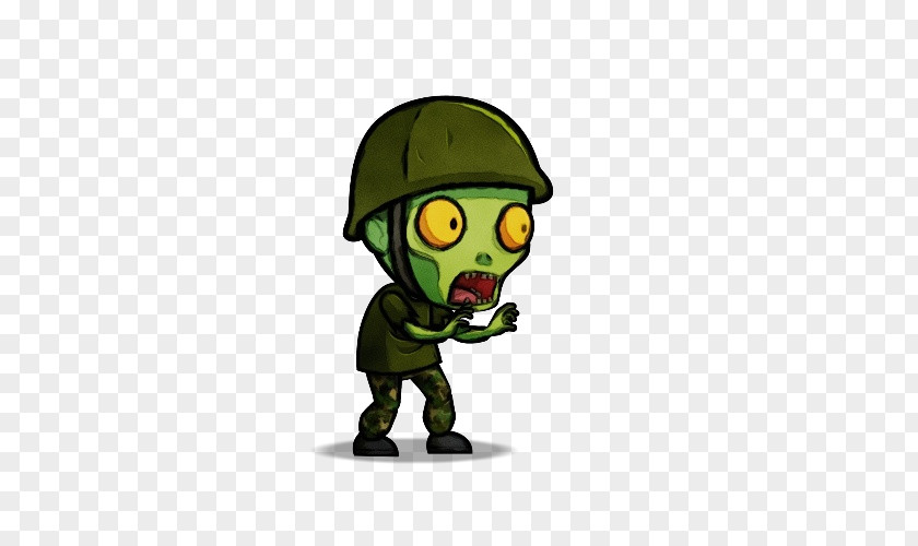 Soldier Plant Cartoon Green Animation Fictional Character Headgear PNG