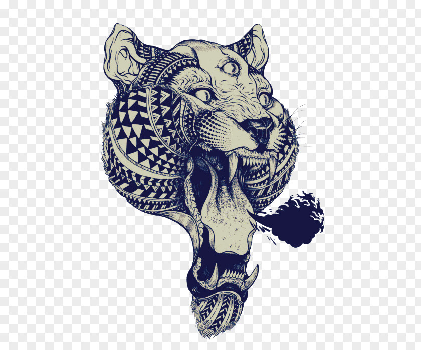 Tiger White Drawing Cat PNG