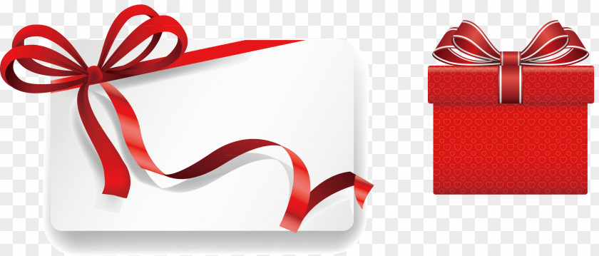 Red Ribbon Gift Card Download PNG