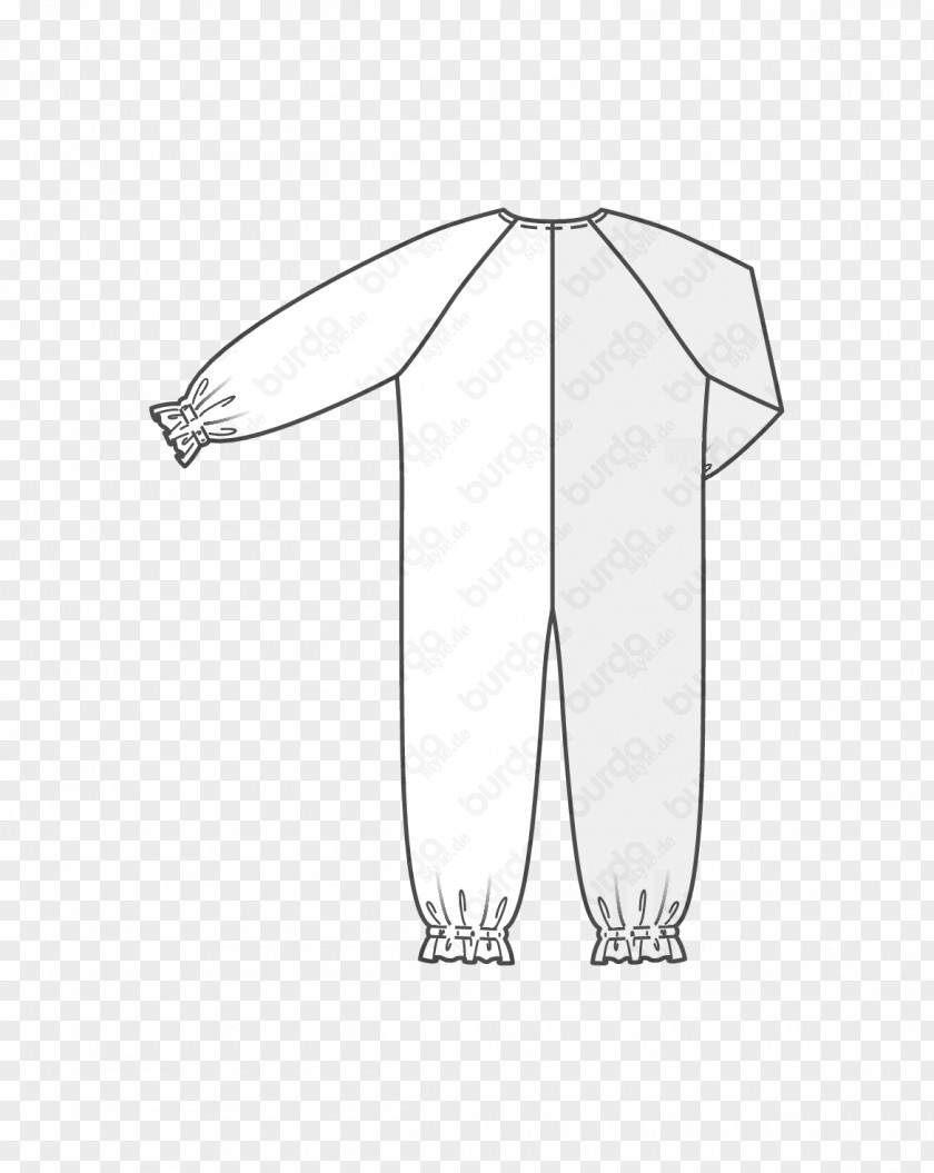 Technical Drawing Fashion Raglan Sleeve Zipper Sewing Pattern PNG