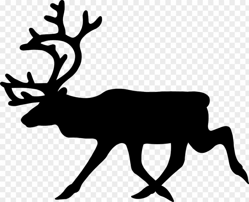 Animal Silhouettes Reindeer Traffic Sign Warning Road PNG