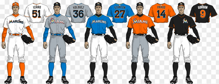 Baseball Jersey Miami Marlins Uniform PNG