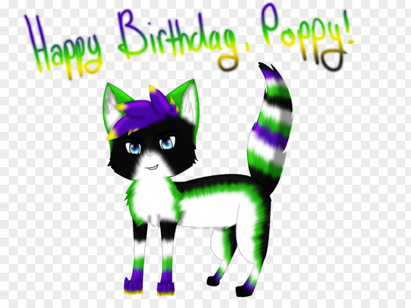 Birthday Cake Poppy Party Whiskers PNG