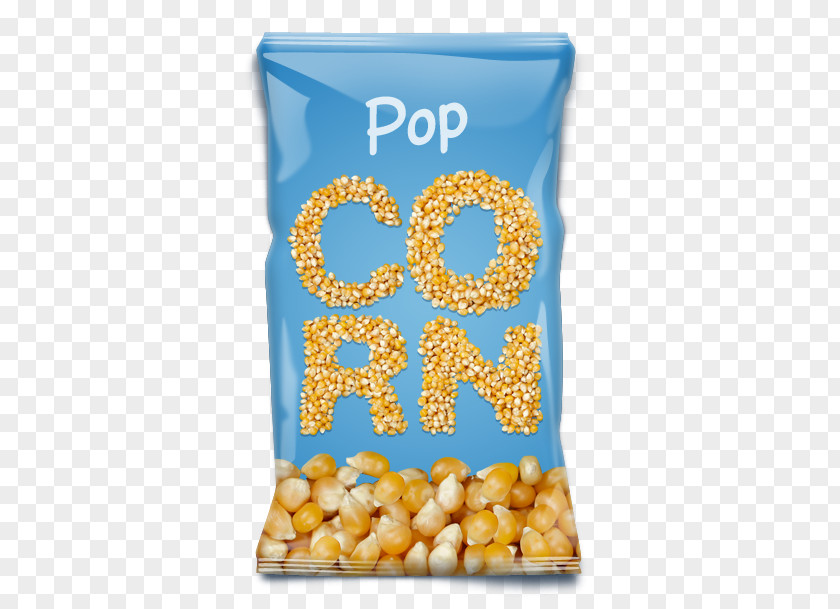 Popcorn Kettle Corn Food Poster Font PNG