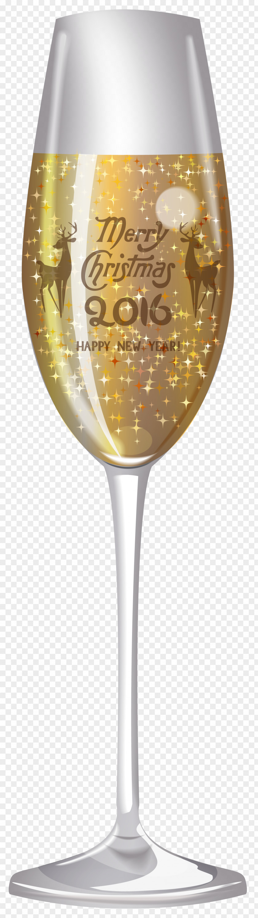 2016 Champagne Glass Clipart Image White Wine PNG