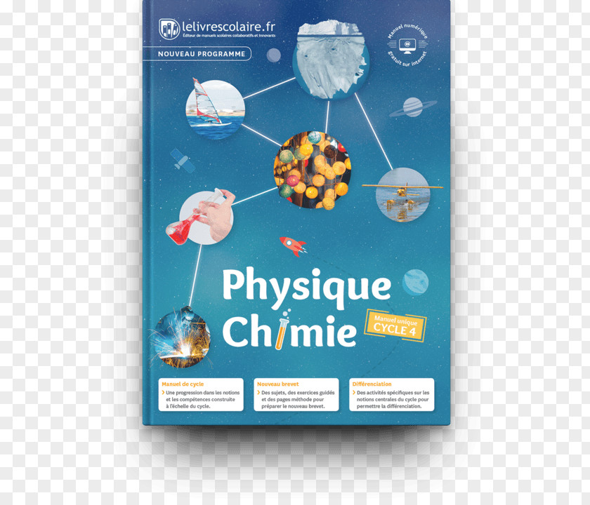 Chimie Physique-Chimie Cycle 4 3e Chemistry Textbook PNG