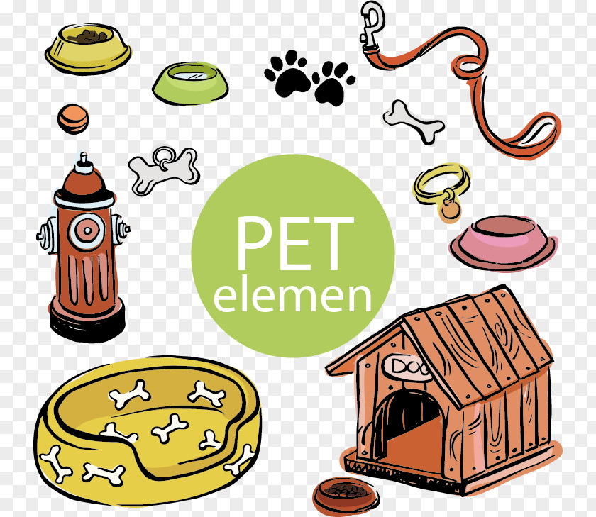 Cute Dog Supplies Vector Material Pet PNG