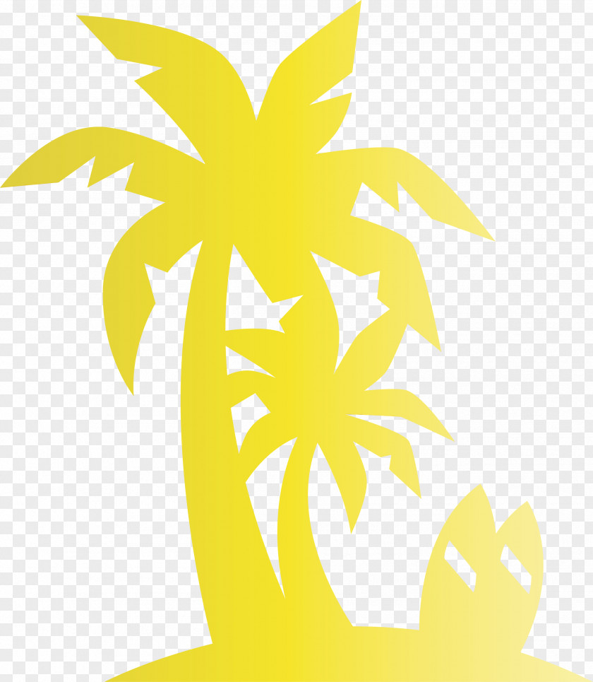 Flower Leaf Yellow Pattern Line PNG