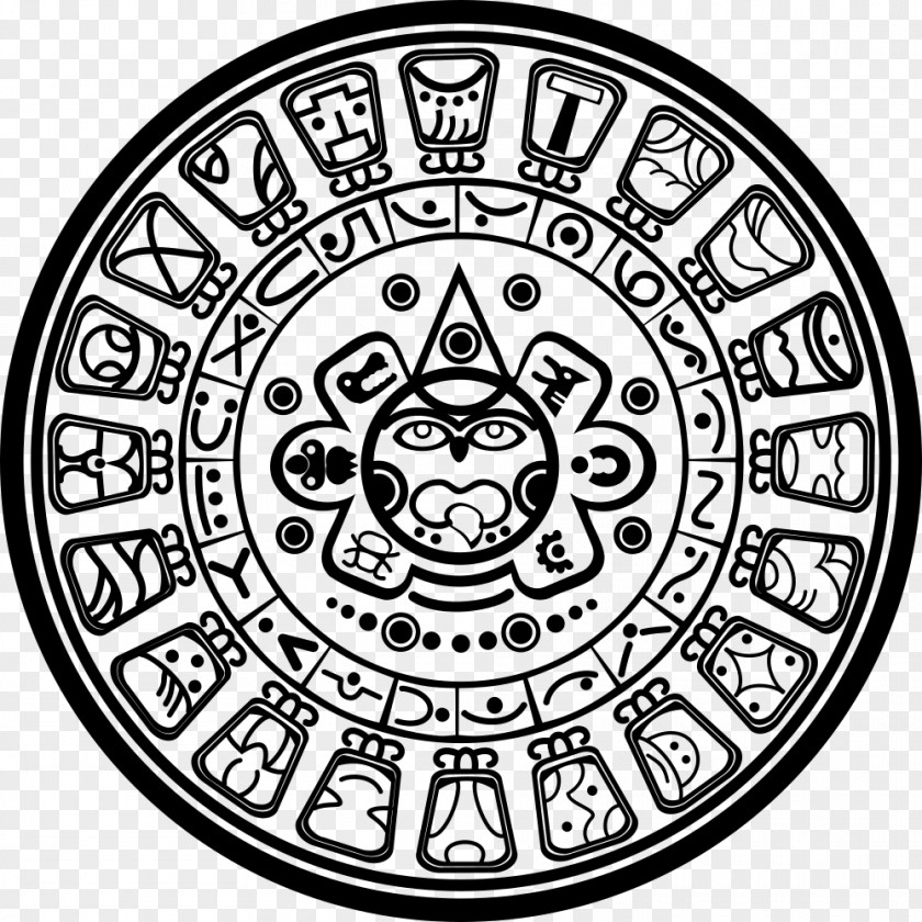 Calinder Maya Civilization Mesoamerican Pyramids Mayan Calendar Aztec Clip Art PNG