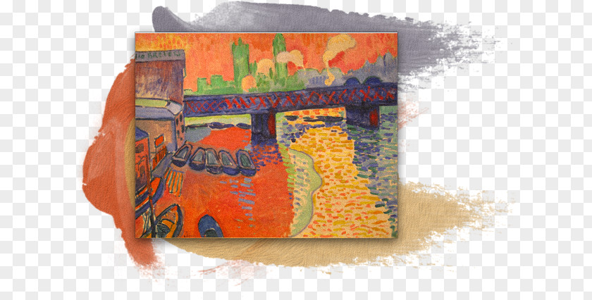 Derain London Bridge Charing Cross Painting Fauvism National Gallery Of Art East Building PNG