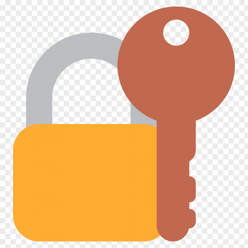 Lock Emoji Key Clip Art PNG