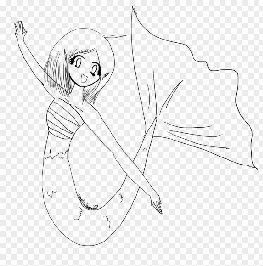 Mermaid Template Line Art Drawing Cartoon /m/02csf PNG