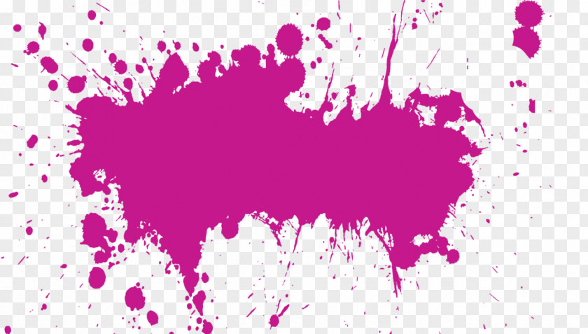 Watercolor Purple Paint Ink Color PNG