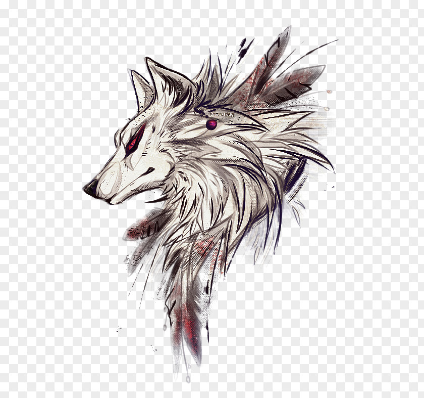 Wolf Drawing Abstract Tattoo Sketch Art Dog PNG