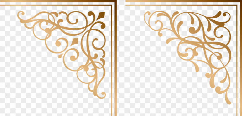 Ancient Golden Frame Material Day Spa PNG