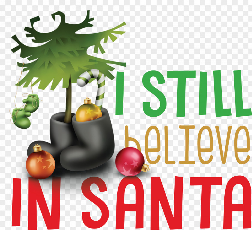 Believe In Santa Christmas PNG