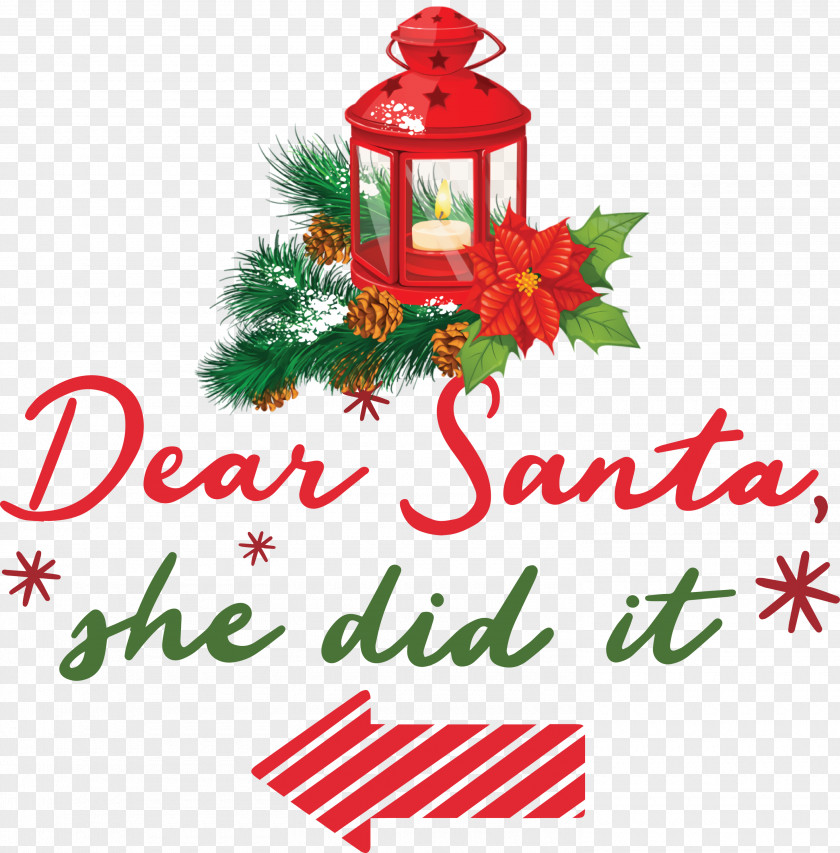 Dear Santa Claus Christmas PNG