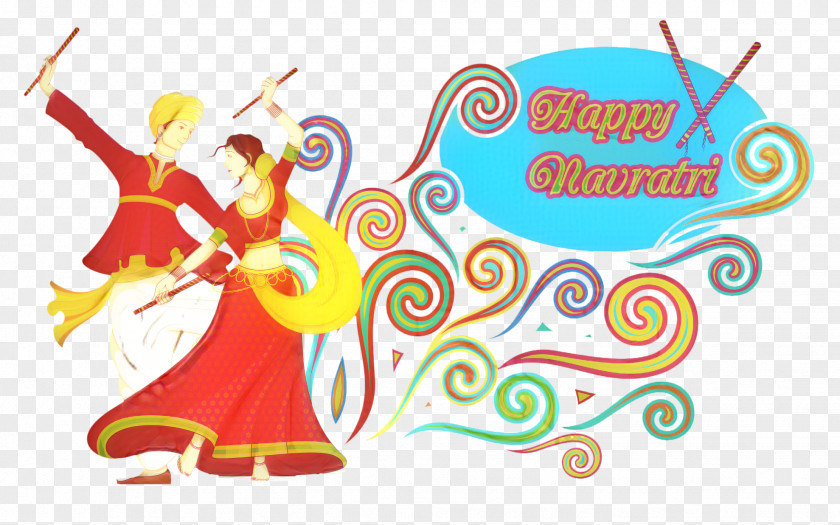 Folk Dance Cartoon Festival Background PNG