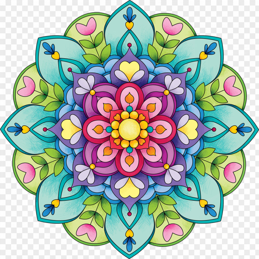 Mandala Coloring Book Drawing Art PNG