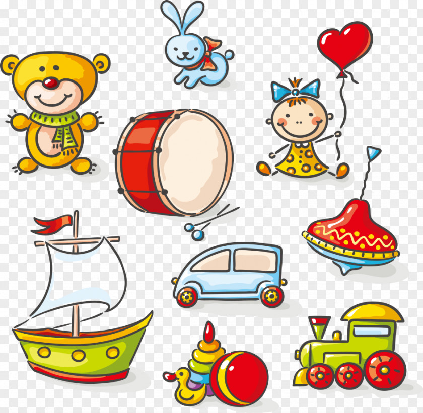 Vector Cartoon Children's Toys Toy Drawing Stock Photography Illustration PNG