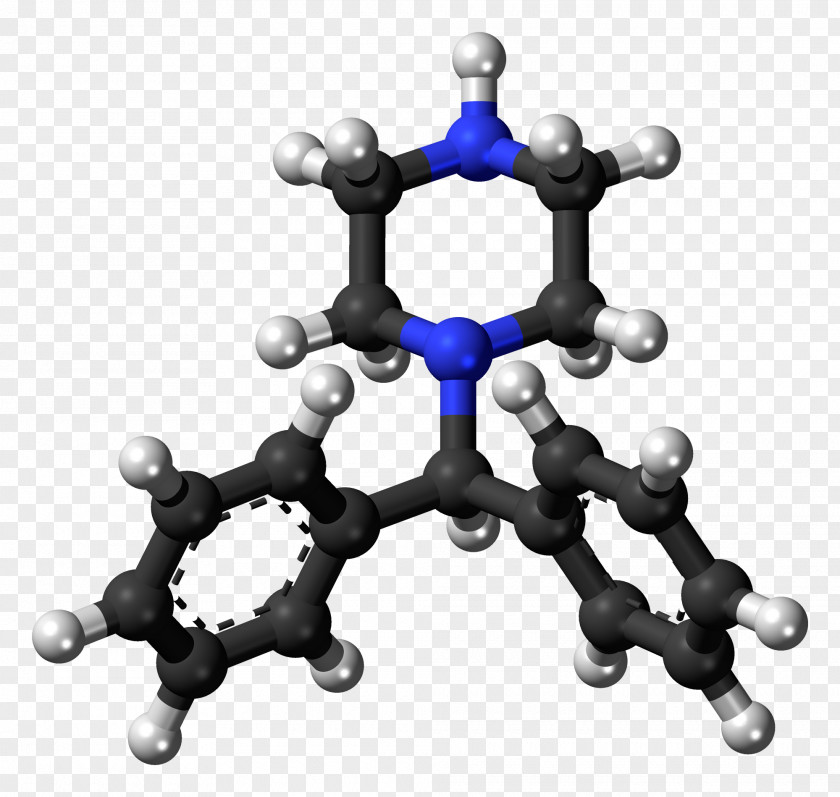 Molecule Diphenylmethylpiperazine Enantiomer Chemical Compound Substance PNG
