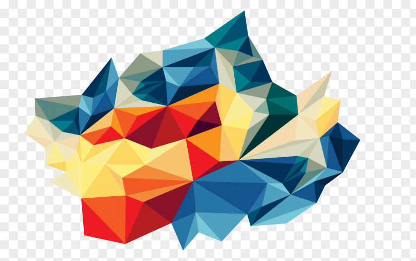 Abstract Whole Damn Mess Triangle Graphic Design PNG