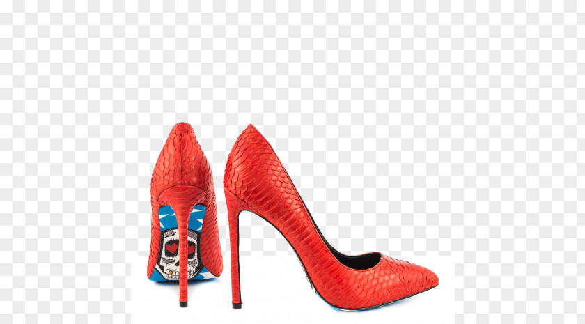 American Skull High-heeled Shoe Court PNG