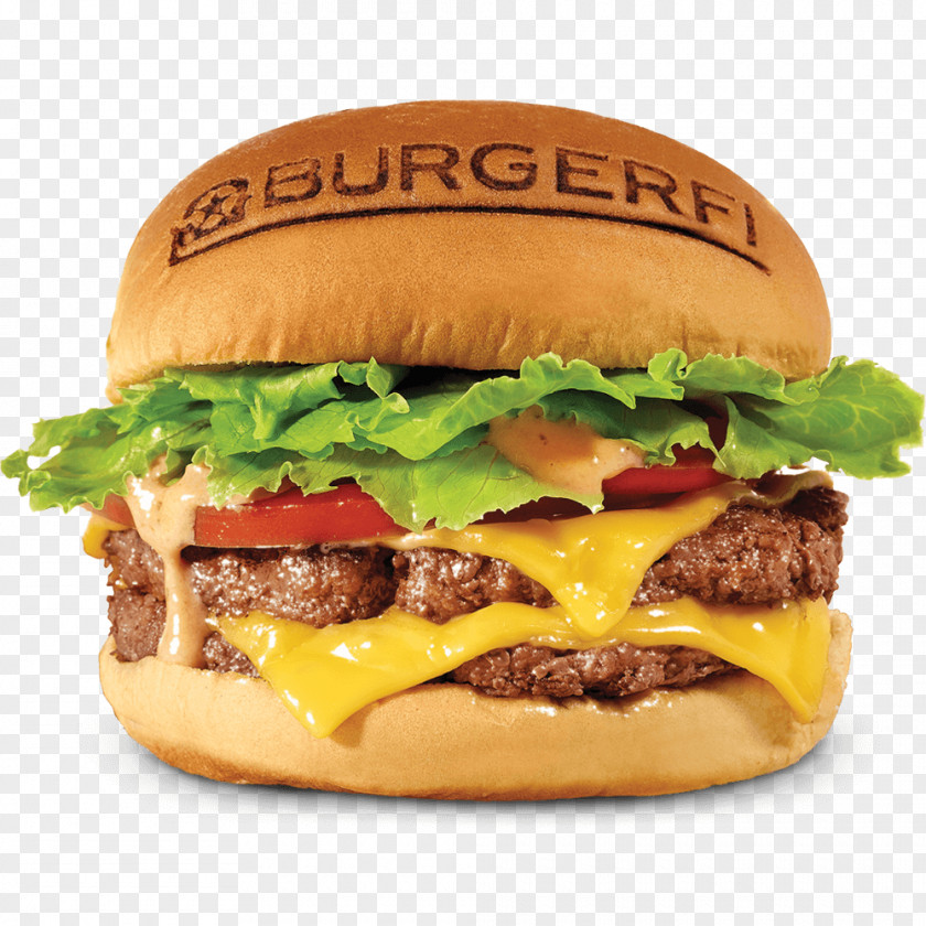 Bacon Cheeseburger With Fried Egg Hamburger BurgerFi French Fries Restaurant PNG