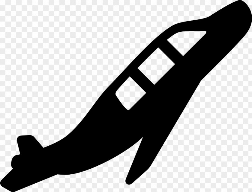 Blackandwhite Logo Airplane PNG