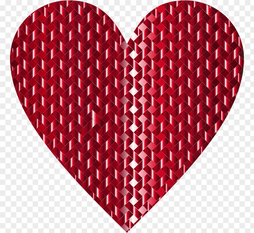 Heart Weaving Love Pattern PNG