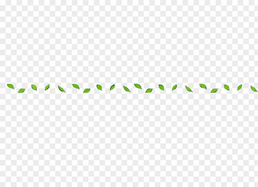 Plant Text Green Line Font PNG