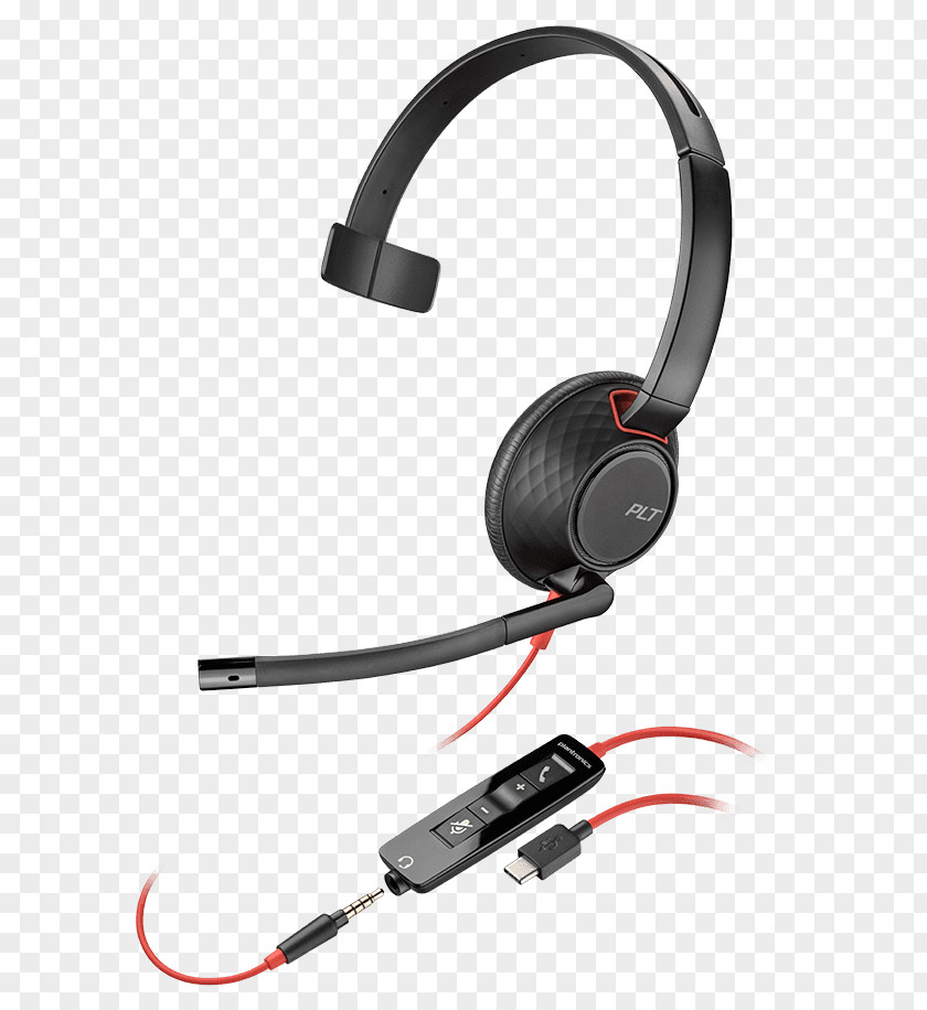 Plantronics Blackwire Noise-cancelling HeadphonesUSB PLANTRONICS 207576-01 Headset PNG