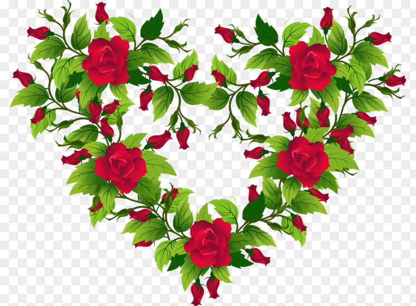 Rose Heart Clip Art PNG