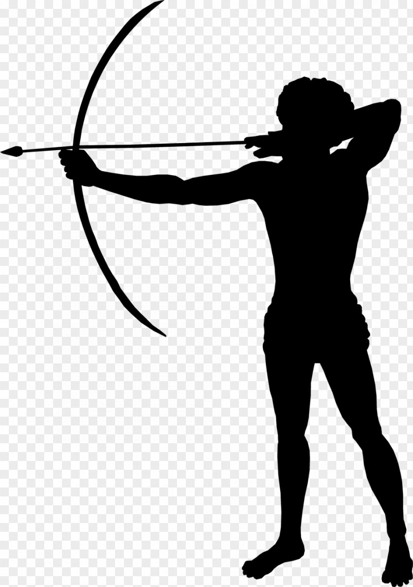 Clip Art Ranged Weapon Archery Silhouette PNG