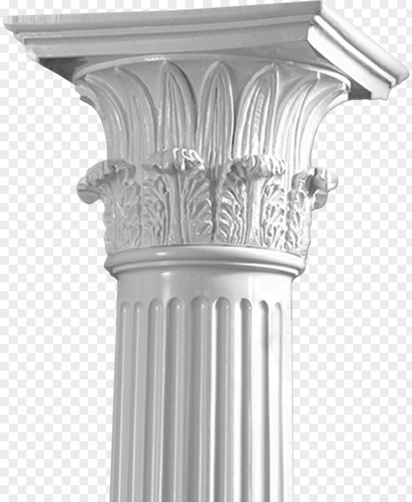 Greek Architectural Pillars Decorated Background Column Capital Fluting Corinthian Order Ionic PNG