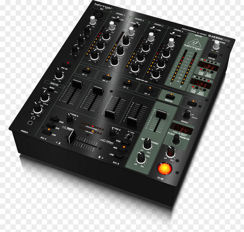 Special Effect Microphone Audio Mixers DJ Mixer Behringer Disc Jockey PNG