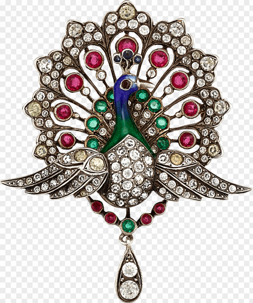 Vintage Jewelry Brooch Ruby Jewellery Suit Dress PNG