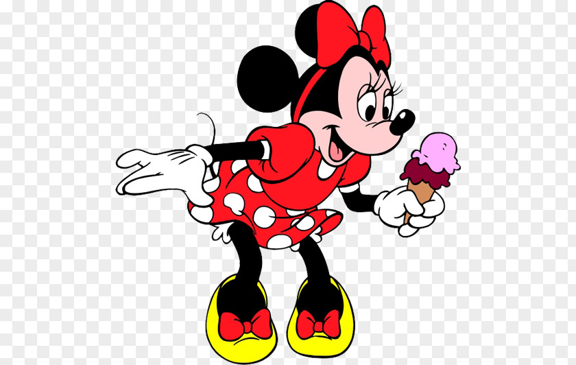 MINNIE Ice Cream Cones Minnie Mouse Mickey Eating PNG