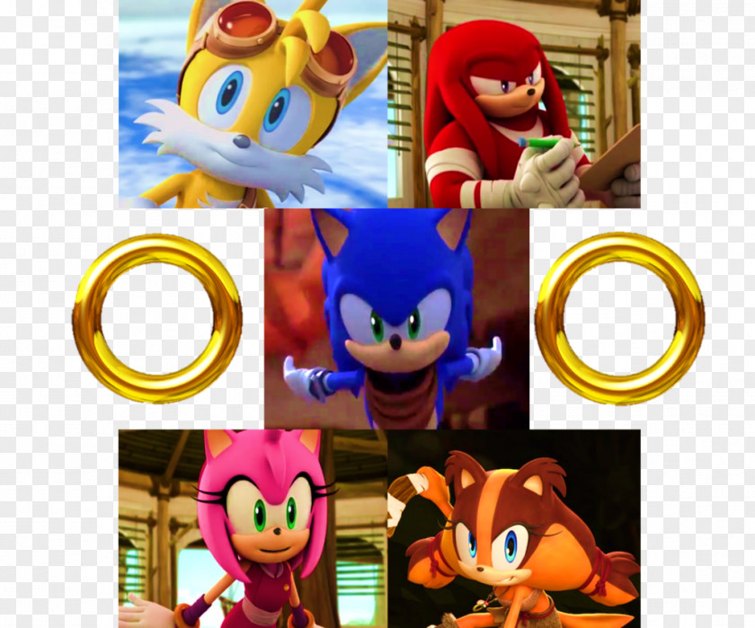 Sonic Boom Sticks The Badger Knuckles Echidna Tails Amy Rose PNG