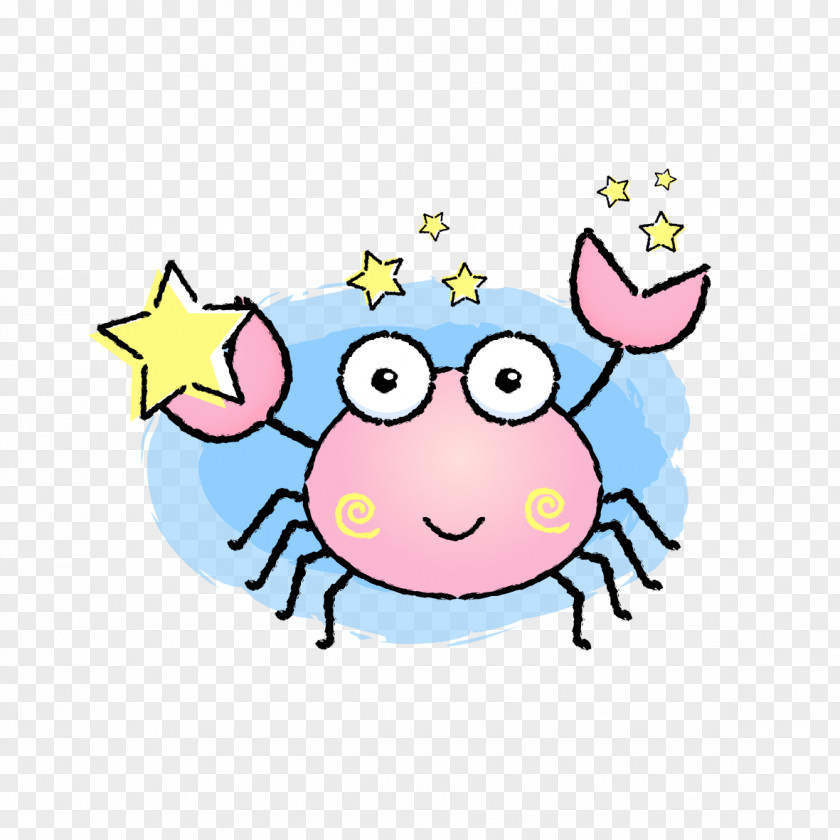 Cute Cartoon Crab Cancer Signo Astrological Sign Sagittarius Zodiac PNG