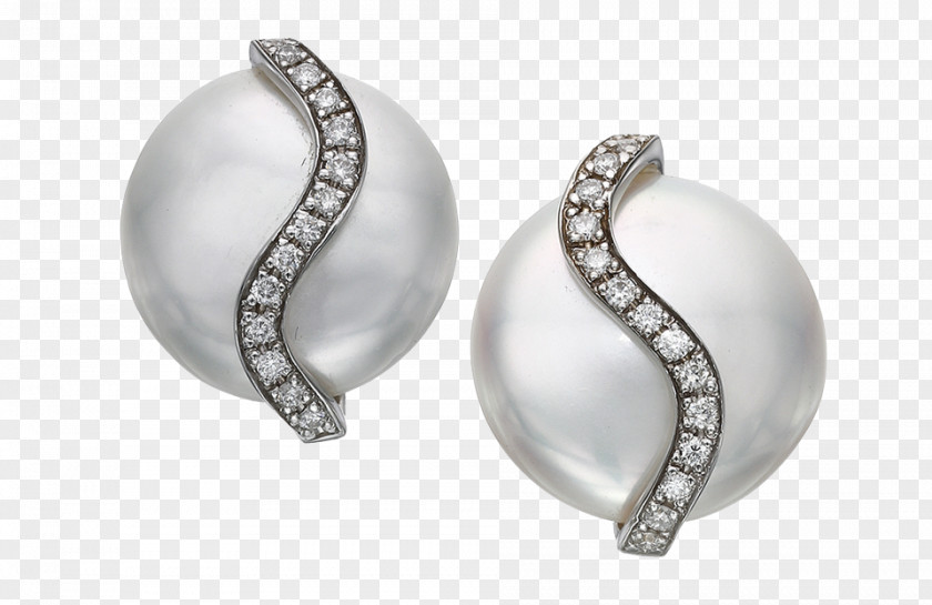Earring Pearl Victor Azzopardi Jewellers Body Jewellery Silver PNG