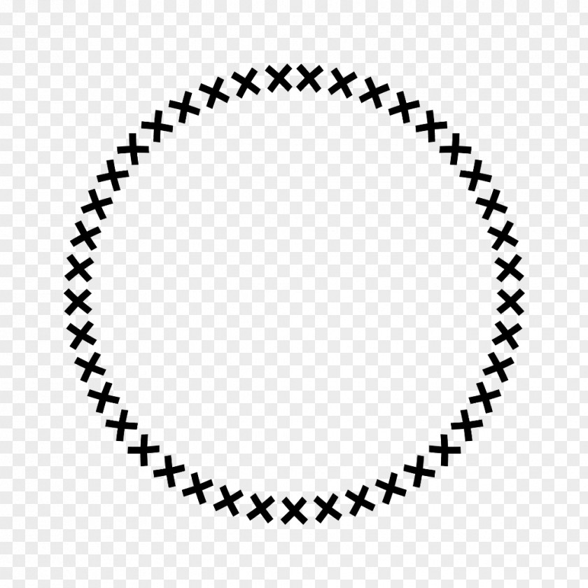 Oval Point Black Circle PNG