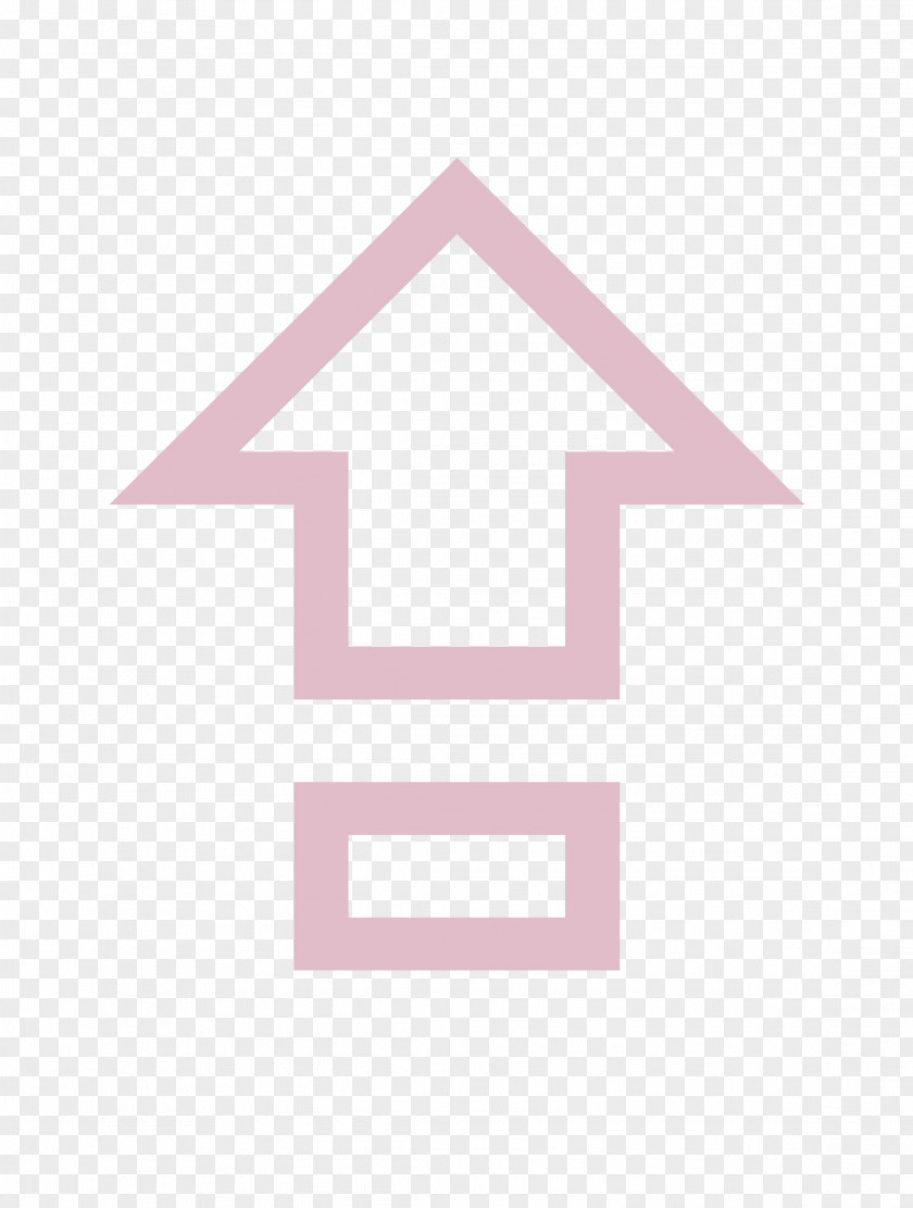 Pink Line Font Triangle Logo PNG