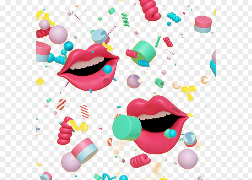 Lips Decorative Elements Ball Lip Download Clip Art PNG