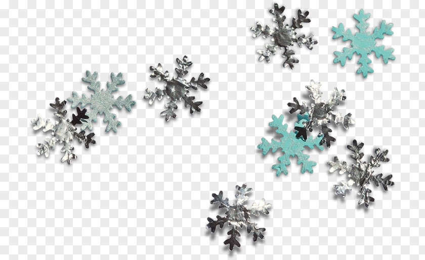 Silver Snowflake Schema Christmas PNG