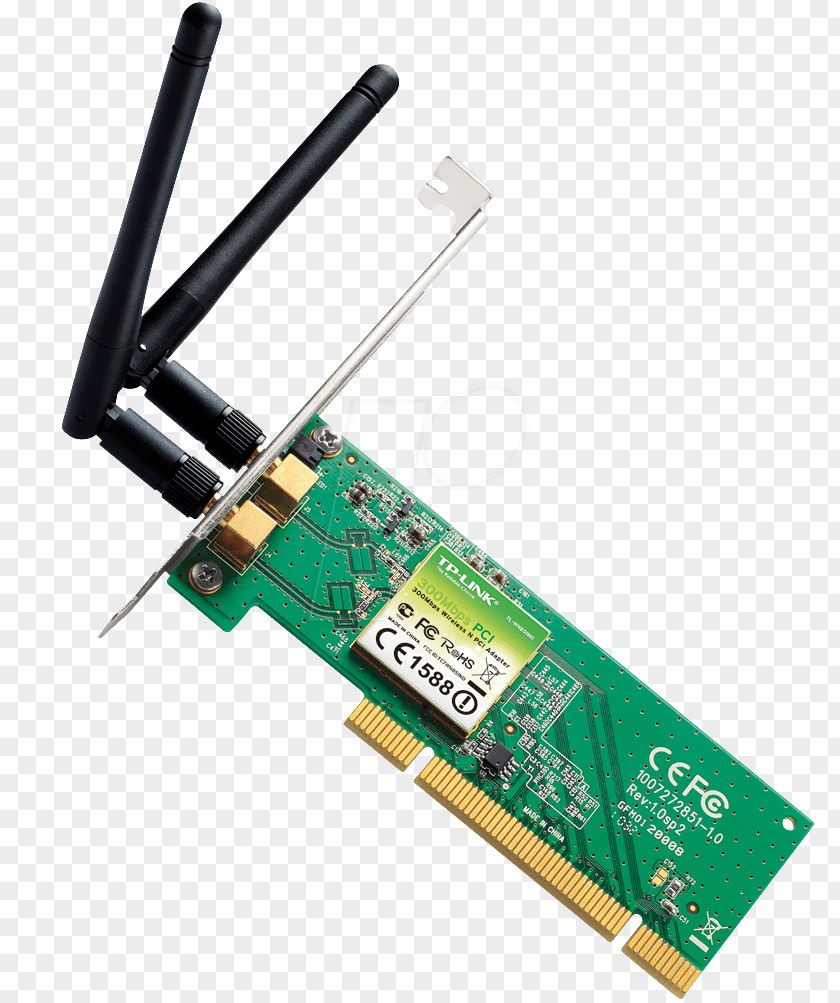 Wifi Conventional PCI Wireless Network IEEE 802.11n-2009 Cards & Adapters PNG