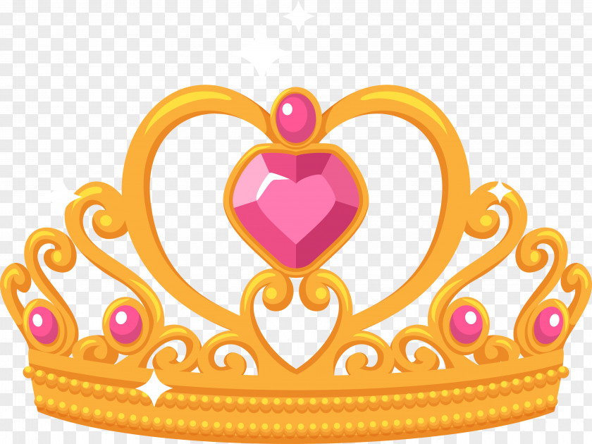 Crown Of Golden Ruby Designer PNG